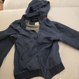 Gucci Blue Hooded Jacket
